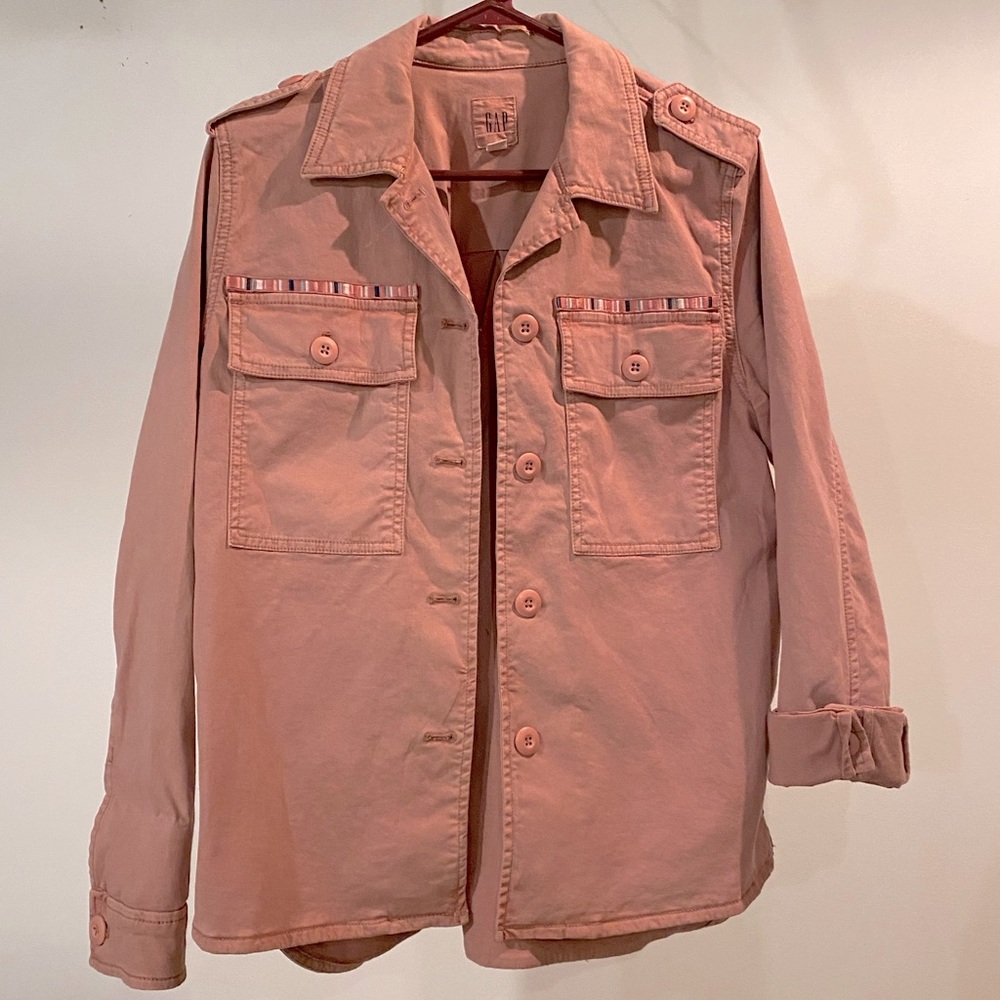 Military Style Pink Jacket from Gap - Picture 1 of 10